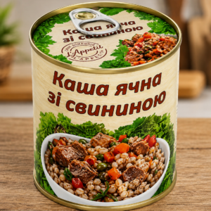 Каша L'appetit ячна зі свининою 340 г