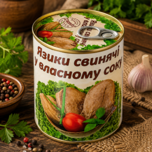 Язик свинячий в власному соці L'apetit 350г
